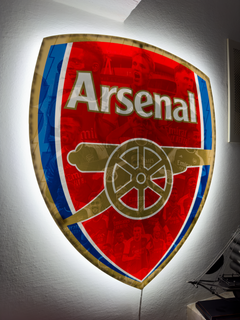 Világító falikép Arsenal - játékosok