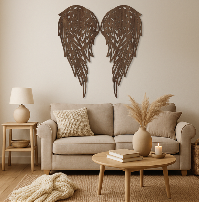 Wooden Wall Decor - Angyalszárny – fából készült dekoráció
