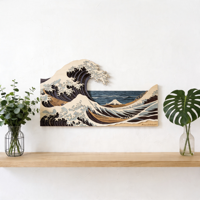 Fa UV nyomtatott poszter – Árapály ereje