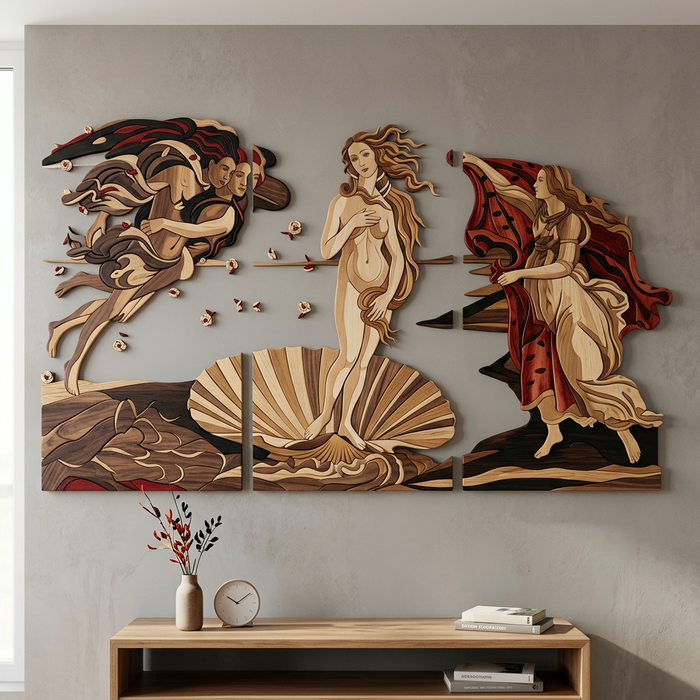 Fa falikép UV nyomtatással - Vénusz születése – Sandro Botticelli