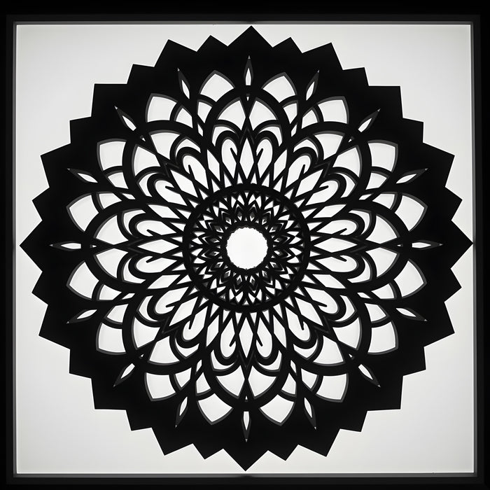 Fa faldekoráció - Végtelen Mandala
