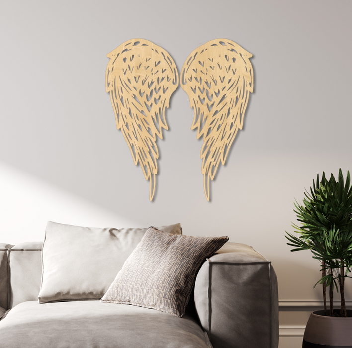 Wooden Wall Decor - Angyalszárny – fából készült dekoráció
