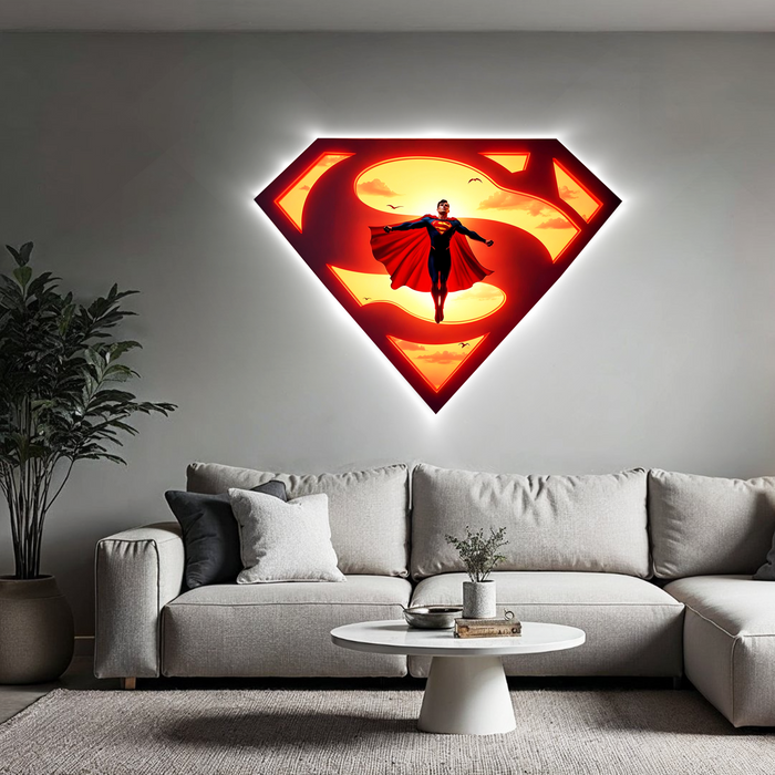 Világító falikép - Superman 