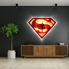Világító falikép - Superman 